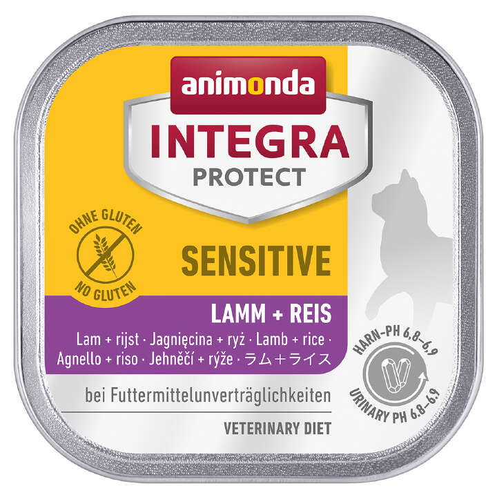 animonda Katzen-Nassfutter INTEGRA Sensitive Adult Lamm + Reis